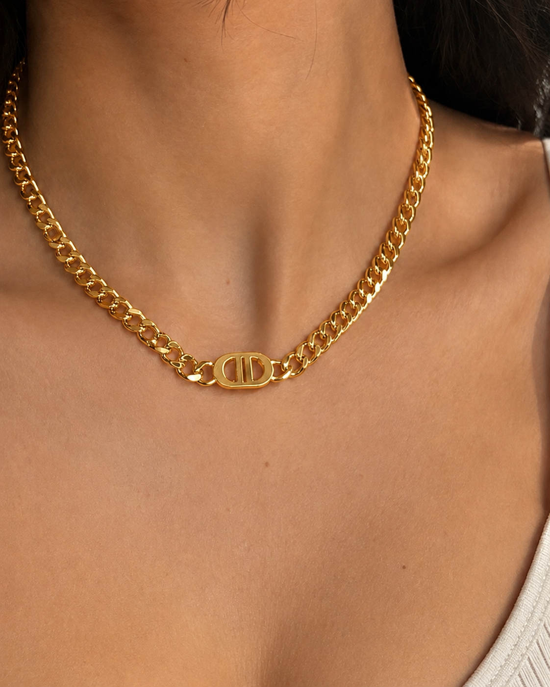 ✨ Chunky Gold Halskæde ✨