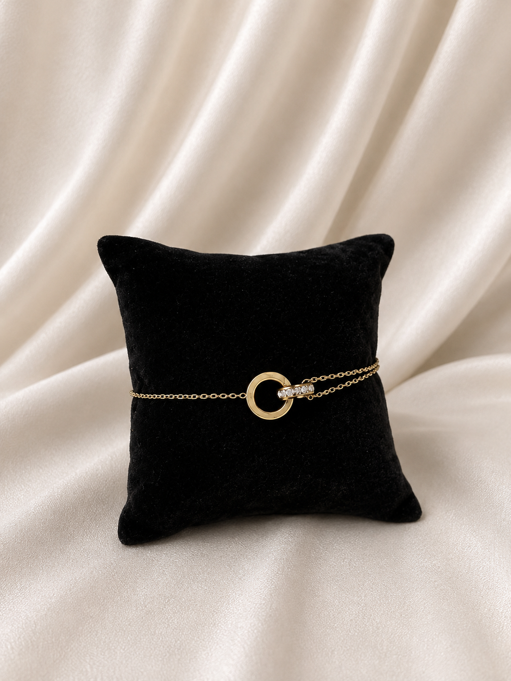 Circle Link Armbånd – 18K Guldbelagt Rustfrit Stål