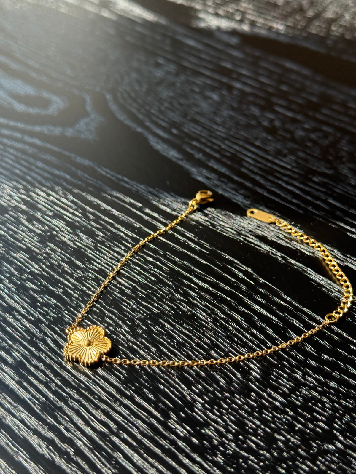 18K Guldbelagt Blomsterarmbånd
