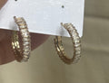 Elegante Creoler med Baguette Zirkonia