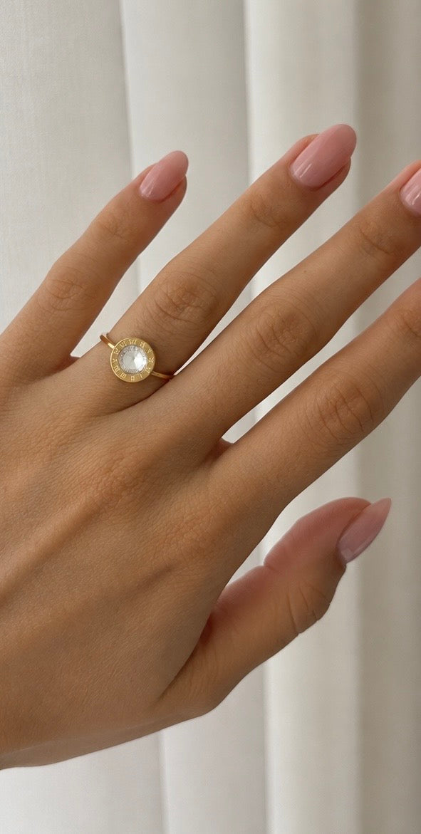 Romertal Ring – 18K Guldbelagt Rustfrit Stål