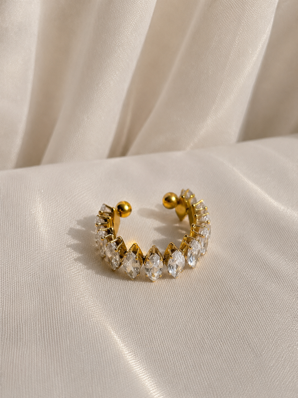 Zirkonia Ring – 18K Guldbelagt Rustfrit Stål