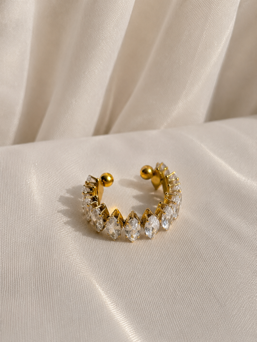 Zirkonia Ring – 18K Guldbelagt Rustfrit Stål