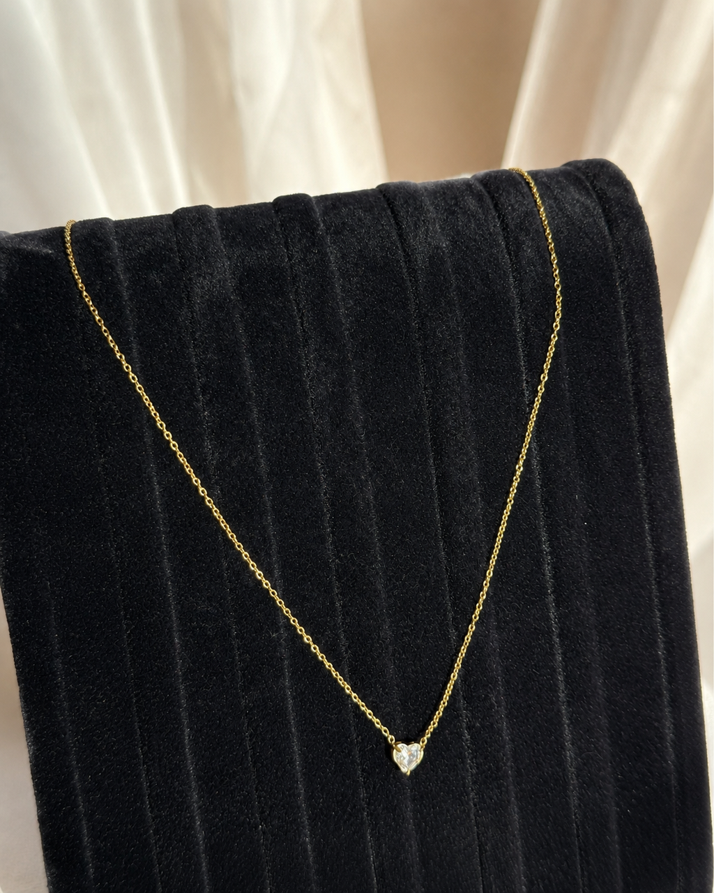 ✨ Mini Heart Zirkonia Halskæde ✨
