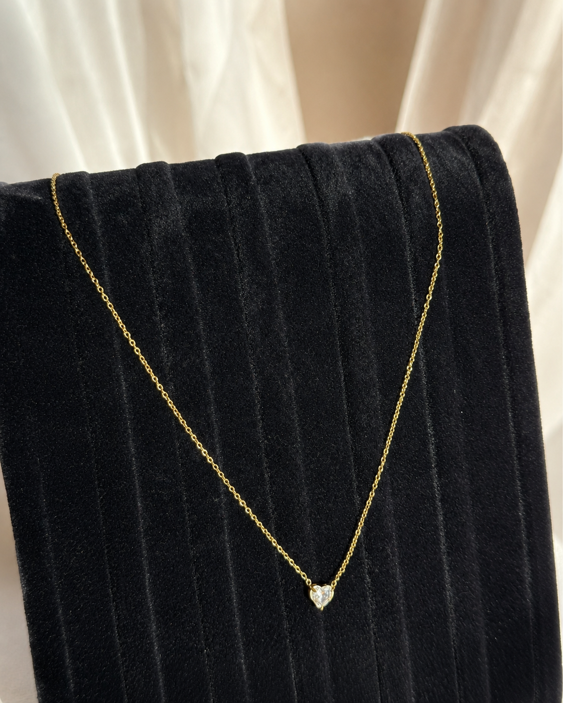 ✨ Mini Heart Zirkonia Halskæde ✨