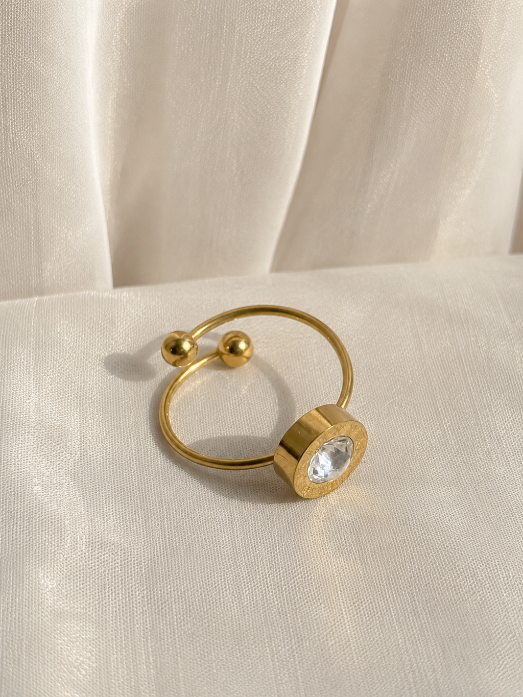 Romertal Ring – 18K Guldbelagt Rustfrit Stål