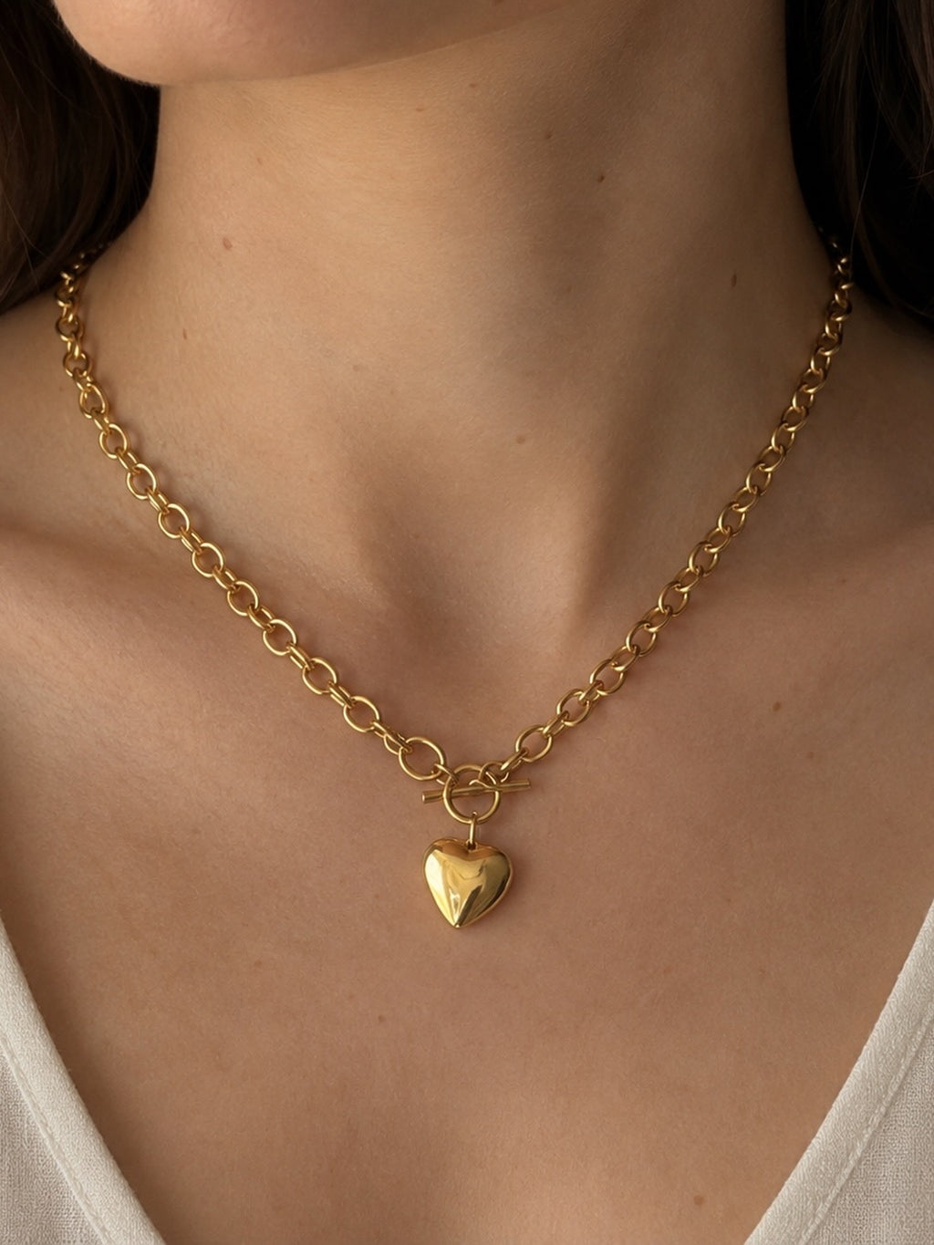 ✨ Heart Charm Halskæde ✨
