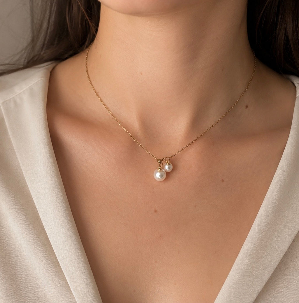 ✨ Pearl Drop Halskæde ✨