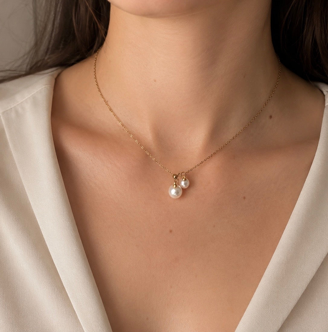 ✨ Pearl Drop Halskæde ✨