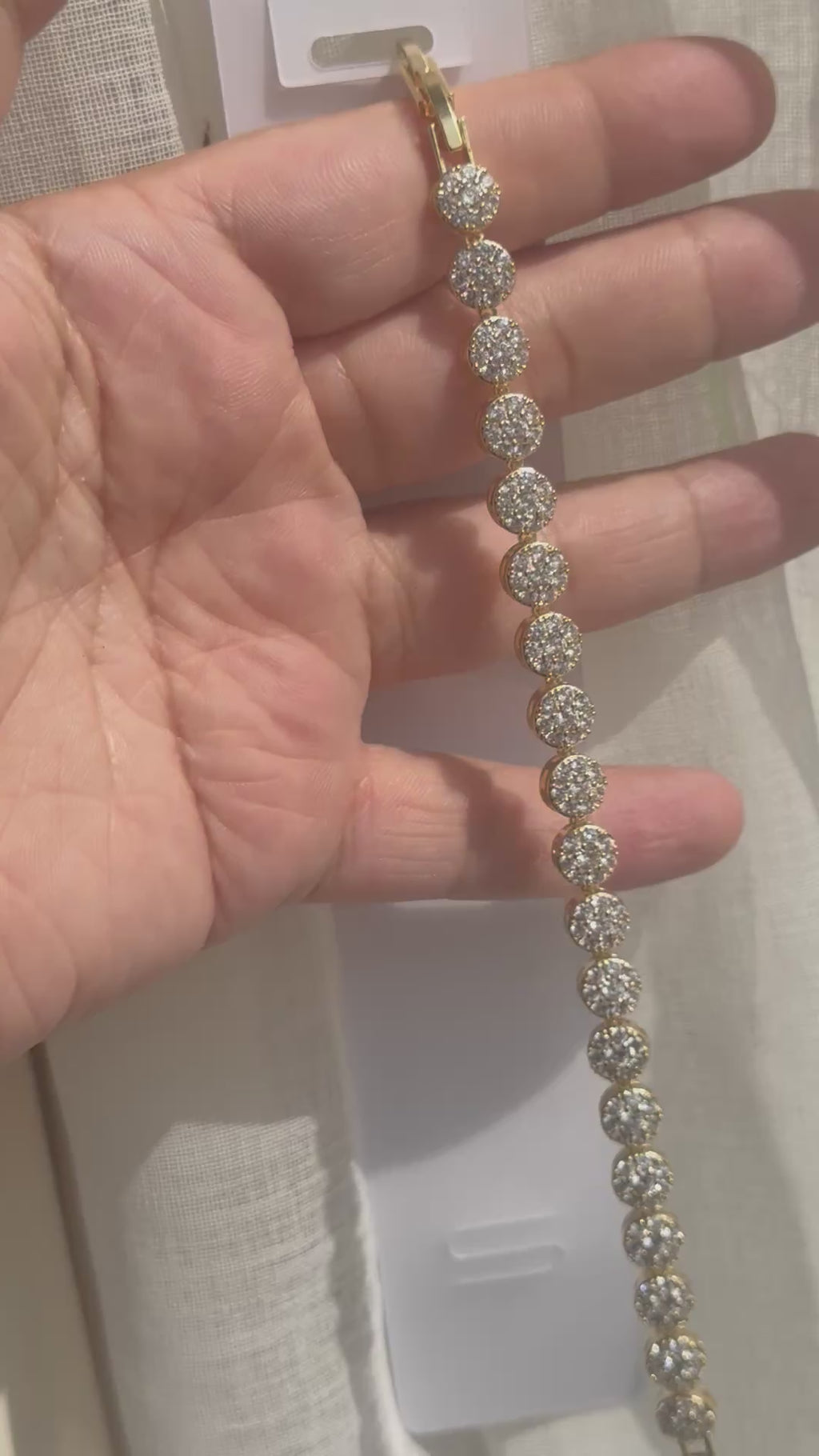 Rundt zirkonia-armbånd ✨