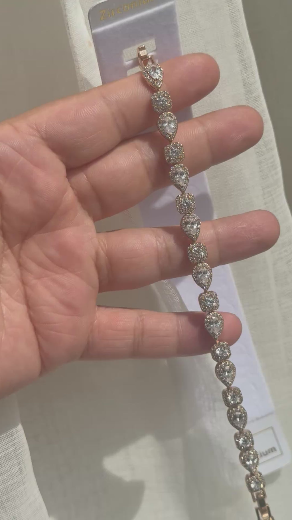 Luksus armbånd med zirkonia ✨